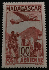 Madagascar: 1944 Airmail - Local Motive 100 Fr. (Collectible Stamp).
