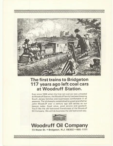 1986 Woodruff Oil Company Werbung Bridgeton, New Jersey - Bild 1 von 1