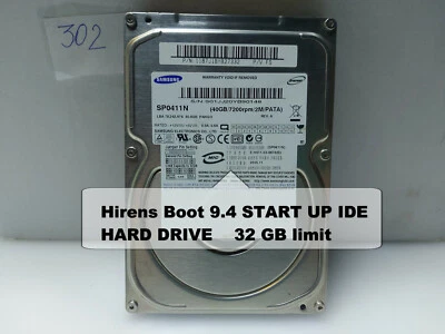 Hirens Boot 9.4 Hard Drive Start up Samsung SP0411N 3.5" 40GB IDE 7200 rpm TEST - Image 1 of 4