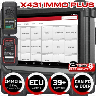 Launch X431 IMMO PLUS X-PROG 3 Key Programmer Car OBD2 Diagnostic Tool ECU Coding - Image 1 of 4