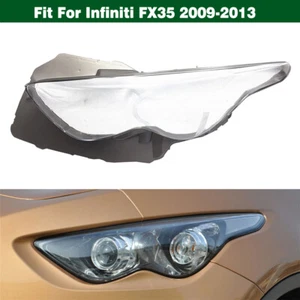 Left Headlight Lens Cover Lampshade Shell Housing For Infiniti FX35 2009-2013 - Picture 1 of 7