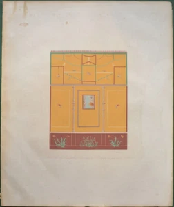 STAMPA POMPEIANA. POMPEI. Fine litografia a più colori.... Circa 1840 - Foto 1 di 7