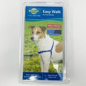 PetSafe Easy Walk No-Pull Dog Harness Small Medium Royal Blue Navy Easy Fit Use - Picture 1 of 5