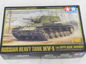 1/48 Tamiya WWII Russian Heavy Tank KV-1 W/Applique Armor Plastic Model Kit - Picture 1 of 2