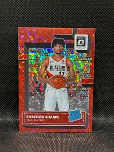 2022-23 Donruss Optic #249 Shaedon Sharpe Rated Rookie Fast Break Red Prizm /75 - Picture 1 of 2