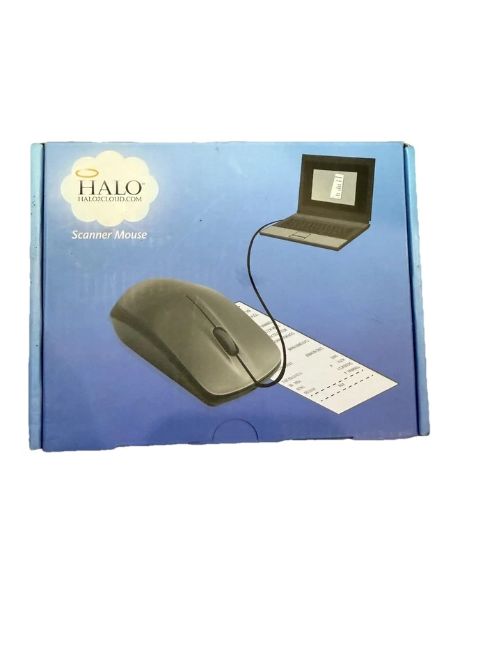 HALO Scanner Mouse USB Digital Handheld Document & Photo OCR Scanner PC Mac - Image 1 of 2