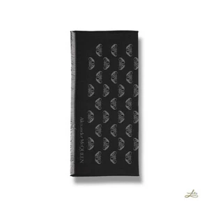 Bufanda Alexander McQueen Down Seal - Mezcla modal de lana negra, unisex, talla única - Imagen 1 de 5