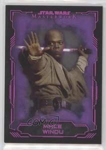 2016 Topps Star Wars Masterwork Lightsaber Purple 14/25 Mace Windu #31 1j8 - Picture 1 of 3