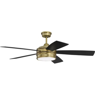 Craftmade BRX52SB5 Braxton Indoor Ceiling Fan Satin Brass - Image 1 of 4
