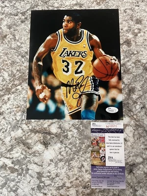 Magic Johnson HOF Signed Photo JSA Cert  - Image 1 of 3
