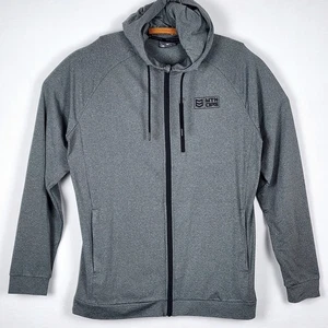 MTN OPS Gray Full Zip w/Zip Pockets Performance Stretch Hoodie Men's XXL - Picture 1 of 15