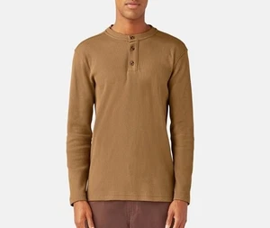 Dickies Henley Thermal Shirt, Dickies 3X/R Brown Duck - Picture 1 of 4
