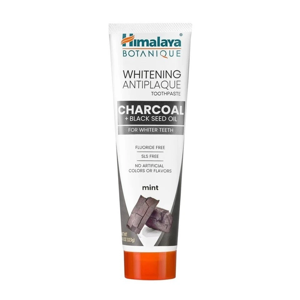 Himalaya Herbals Whitening Antiplaque Toothpaste Charcoal + Black Seed Oil 4 oz - Image 1 of 1