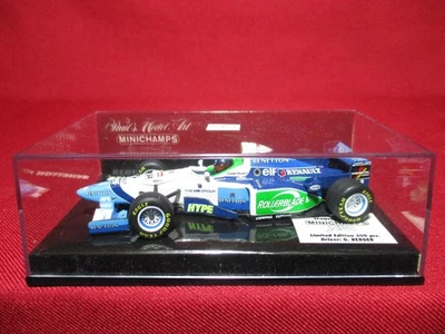 1:43 Scale Gerhard Berger 1996 Benetton Renault B196 T2M Ltd Edition Minichamps - Image 1 of 4