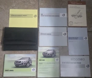 9pc Set Genuine OEM 2011 Volvo XC70 Owners Manual Guide w/ Supplements & Case - Picture 1 of 11