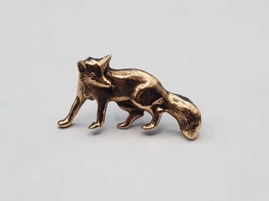 Vintage Sid Bell 14k Gold Fox Sportsmen Tie Tack Pin - Picture 1 of 5