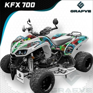 Kawasaki KFX700 KFX 700 2004-2009 Kit Graphics Stickers Custom Decals ATV Racing - Picture 1 of 2