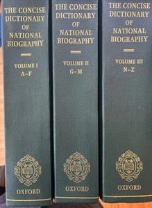 The Concise Dictionary National Biography: From Earliest Times to 1985 Vols. 1-3 - Bild 1 von 12
