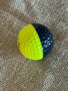 New PING Two Tone Golf Ball Rare Collectible BLACK/YELLOW - Picture 1 of 4