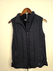 T by Talbots Navy Women's Quilted Puffer Vest Small - Picture 1 of 6
