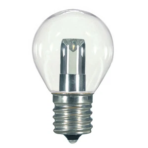 1 Watt LED - S11 - Clear - 2700K - Intermediate base - 120 Volt - Carded - 48-Pa - Picture 1 of 6