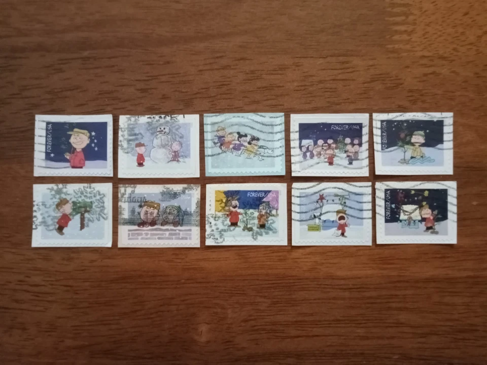 2015 A Charlie Brown Navidad #5021-30 hermoso juego completo usado - en papel Foto 1 de 1