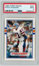 1989 Topps Traded 52T Steve Atwater RC PSA Mint 9 Denver Broncos HOF 2021