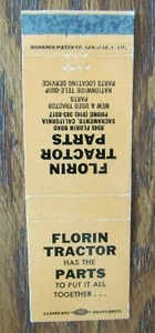 FARMING - TRACTOR PARTS: FLORIN TRACTOR (SACRAMENTO, CALIFORNIA) -F8 - Picture 1 of 1