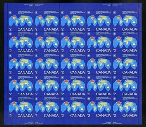 CANADA NO 977, UNITED NATIONS: WORLD COMMUNICATIONS YEAR, MINT, SHEET, NH - Picture 1 of 1