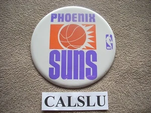 VINTAGE 1968/1969 - 1991/1992 PHOENIX SUNS ☆RARE☆ 6" NBA BASKETBALL PIN BUTTON - Picture 1 of 1