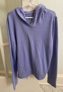 Zella Girls Size M Medium (8-10) Long Sleeve Hooded Pullover Top Purple EUC - Picture 1 of 8