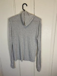 Fabletics Jess Long Sleeve Turtleneck Top Sweater Gray Size XLarge - Picture 1 of 8