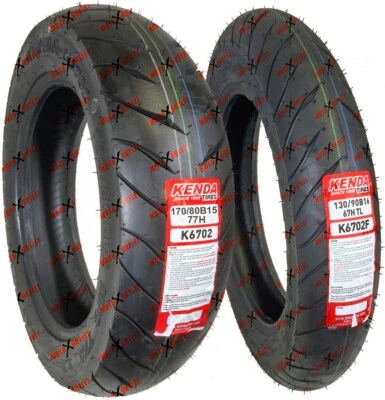 Kenda K6702 130/90-16 Front 170/80-15 Rear Motorcycle Tire Set V-Star - Image 1 of 4