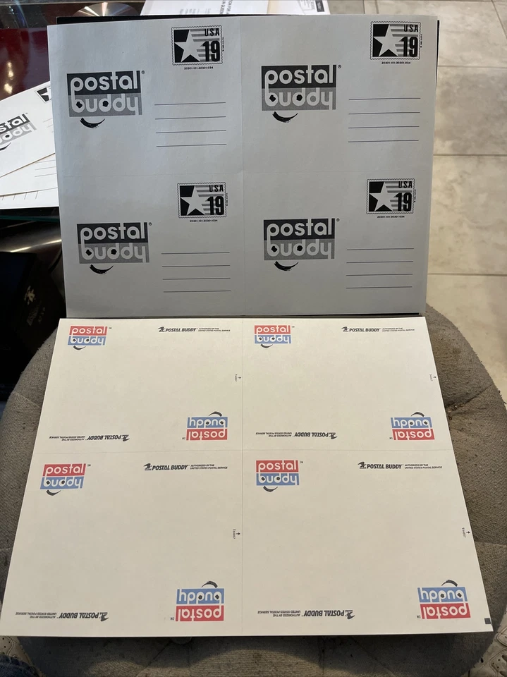 1 Sheet of 4 US Postal Buddy Cards CVUX3a Mint - Image 1 of 1