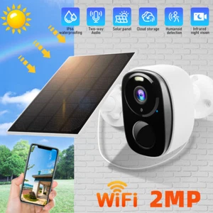 Outdoor Solar Battery Powered Security IP Camera Wireless WiFi CCTV PTZ Camera - Picture 1 of 13