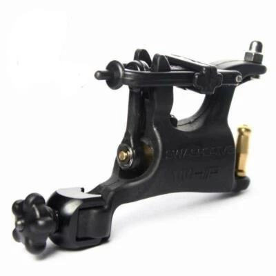 US Stock Pro Rotary Tattoo Machine Gun Shader & Liner Swashdrive Whip Black - Image 1 of 2
