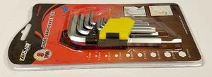SHORT ARM ALLEN HEX KEY WRENCH 9PC SET W/ HOLDER METRIC TOOL KIT CAR NEW - Picture 1 of 4