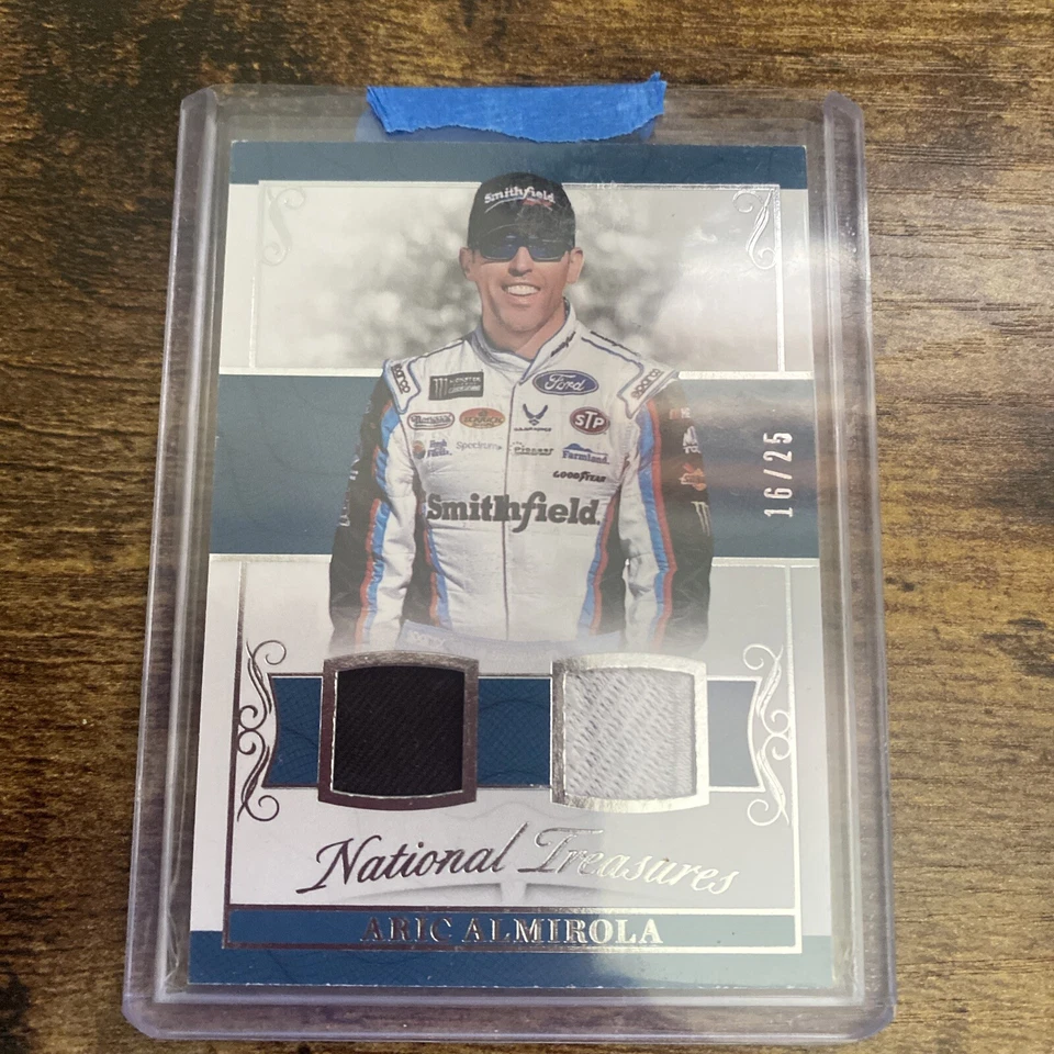 2017 PANINI NAITIONAL TREASURES DUAL MATERIALS ARIC ALMIROLA /25 NASCAR - Image 1 of 1