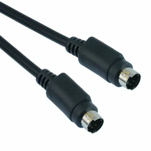 1.5m SVHS S-Video 4 Pin Mini DIN Male to Male Plug Cable Lead - Picture 1 of 1