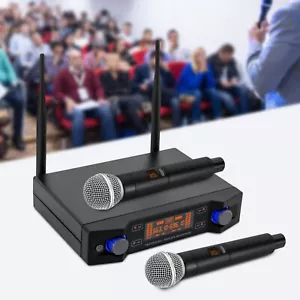 Set doppio sistema microfonico wireless professionale per microfono cordless SHURE SM58 UHF - Foto 1 di 21