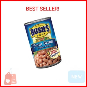 BUSH'S BEST 16 oz Canned Pinto Beans, Source of Plant Based Protein and Fiber - Picture 1 of 2