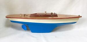 Seifert-Boot Germany Pond Yacht Toy Wood Sailboat 15.5” No Sail~ Schutzmarke