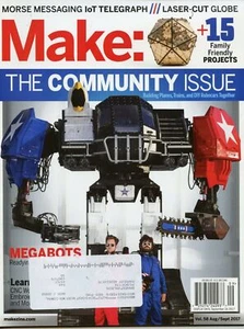 Make Magazine Vol 58 Aug/Sept 2017 Building Planes, Trains, & DIY Robocars - Picture 1 of 3