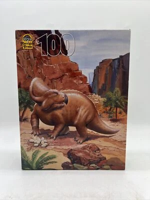 Rompecabezas de dinosaurios Merrigold Press Protoceratops 100 piezas vintage 1993 NUEVO Foto 1 de 4