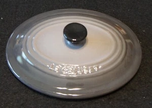 Le Creuset Enamel Cast Iron Mini Dutch Oven Lid Two Tone Grey NEW NICE! - Picture 1 of 2