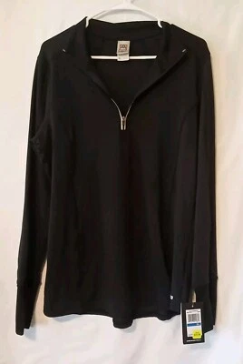 Camisa Avalanche Outdoor Supply para mujer talla XL negra manga larga media cremallera nueva con etiquetas  Foto 1 de 4