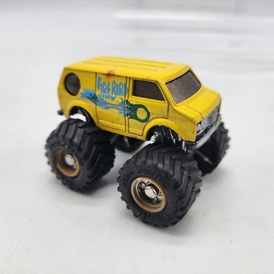 Monster Wheels Road Champs 黄色 Firebird Van W 气泡窗 1986 免费发货 — 第 1/4 张图片