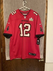 Tampa Bay Buccaneers Nike NFL Tom Brady Super Bowl LIV Game Jersey Men's 2XL NEW - Picture 1 of 8