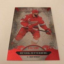 NHL Card, Henrik Zetterberg, Ruby xxx/399, Artifacts 2020-21, Detroit