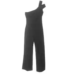 PROBABIL Maxson schwarzer One-Shoulder-Overall Größe 0 - Bild 1 von 7